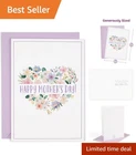 Heartfelt Mother's Day Card With Floral Design High-quality 300 Gsm New. Price: $11.69.