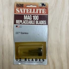 12 Satellite Mag 100 Replacement Blades .027 Stainless New. Price: $10.00.