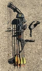 Vintage Mathews Solo Cam Z-light Compound Bow With Arrows -quiver And Release Used. Price: $165.00.