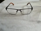 Guess Black Matte Metal Brown Rectangular Glasses GU1770 Brn 54 16 140 New. Price: $45.95.