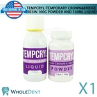 Tempcryl Temporary Crown Bridge Resin Powder 100G Liquid 150ML Shades Dental Lab New. Price: $40.00.