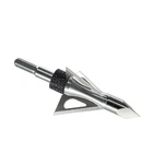 100 Grains Archery Hunting Broadheads 1-1/8" Cutting GRAY+BLACK-6 Pk New. Price: $15.99.