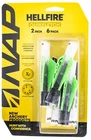 NAP60035 Quickfletch Hellfire Fletching White Green/ Pack New. Price: $28.00.