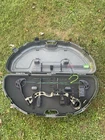 Diamond Infinite Edge Compound Bow W/ Hard Case, 2 Arrows, Release & New String Used. Price: $300.00.