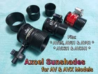 * Axcel Scope Sunshades Hooded Lens Retainer - & Models AV31 AVX41 New. Price: $18.00.