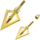 Maifield Broadheads Fixed Blade One-piece 100/125 Grain. 1INCH Gold,pack Of 3 New. Price: $45.62.