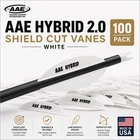 Aae Hybrid 2.0 Shield Cut Arrow Vanes White 100 Pack Archery Fletching New. Price: $29.99.